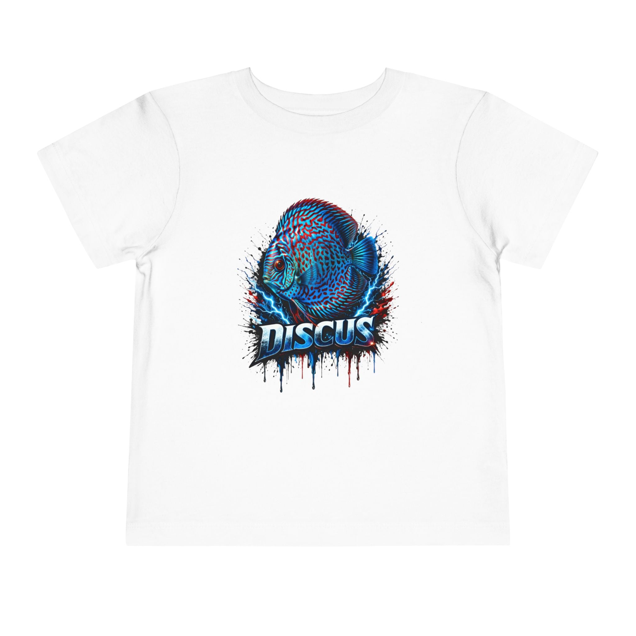 Toddler Tee - Colorful Discus Fish Graphic "Discus"