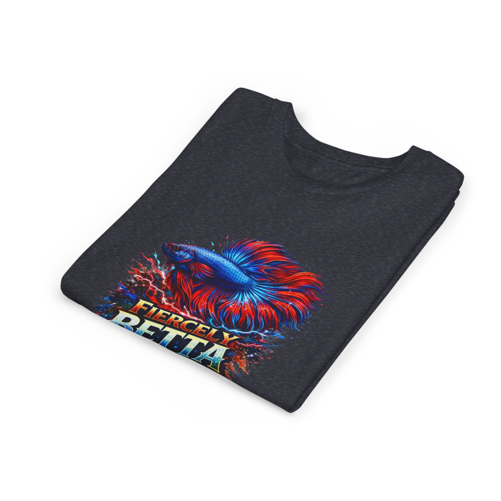 Fiercely Betta Youth Tee - Colorful Betta Fish Graphic Shirt