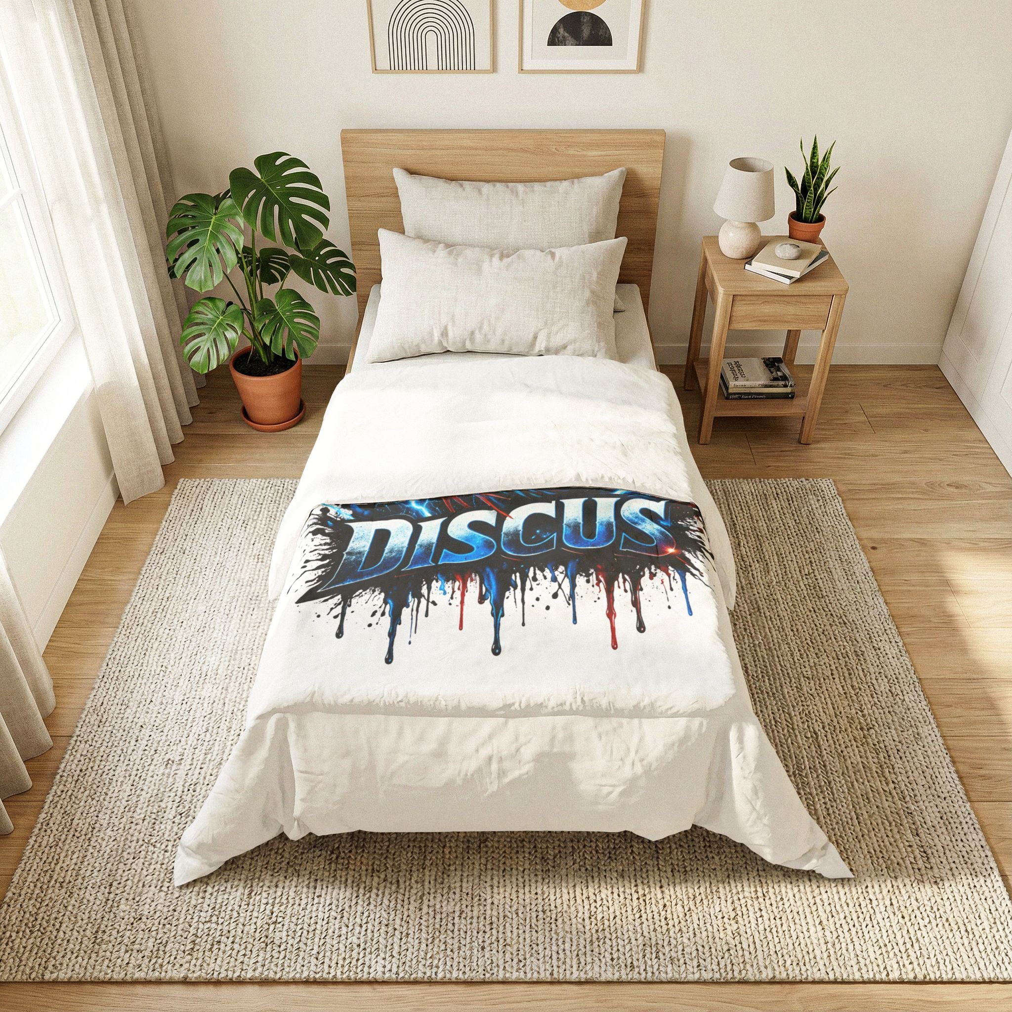 Discus Fish Cotton Comforter – Vibrant Aquarium Bedding for Fish Enthusiasts