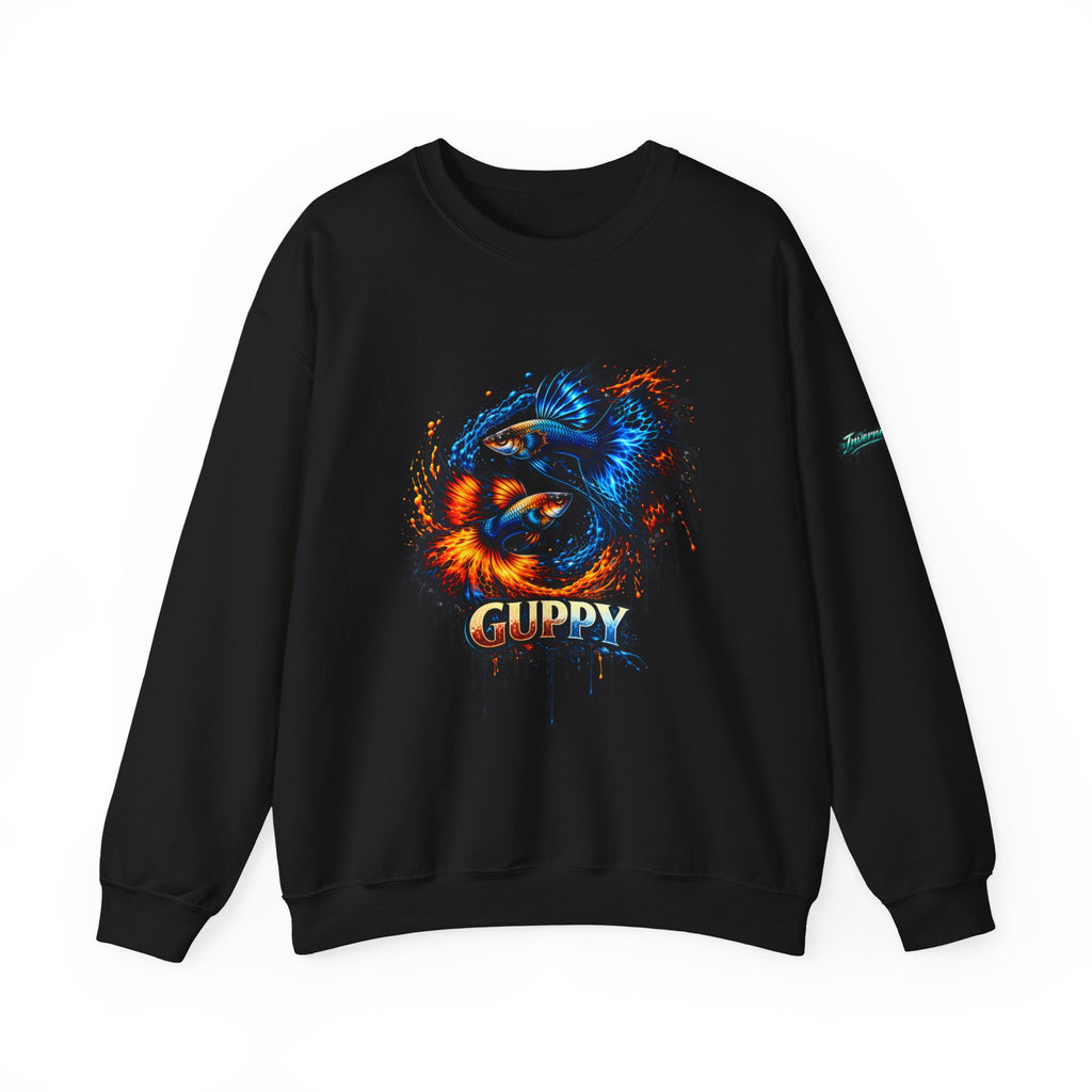 Fire & Ice Guppy – Premium "Neon Flare" Crewneck Sweatshirt