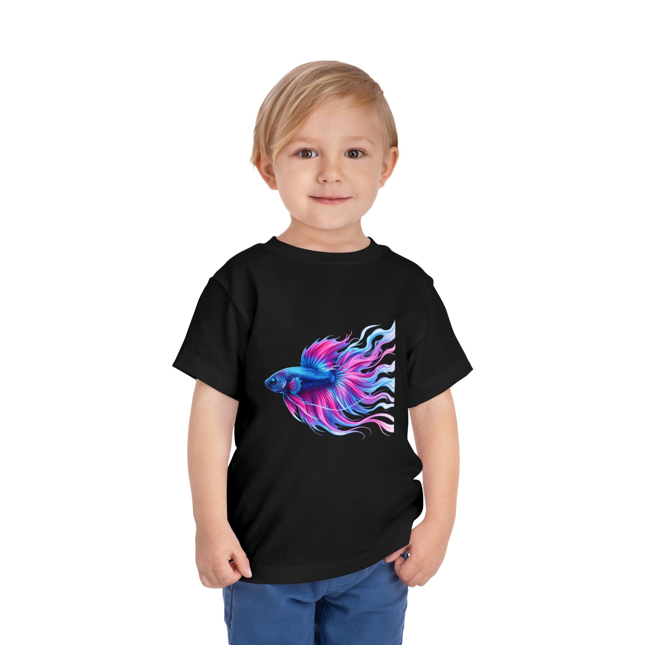 Toddler Tee — Colorful Betta Fish Graphic Kids Shirt