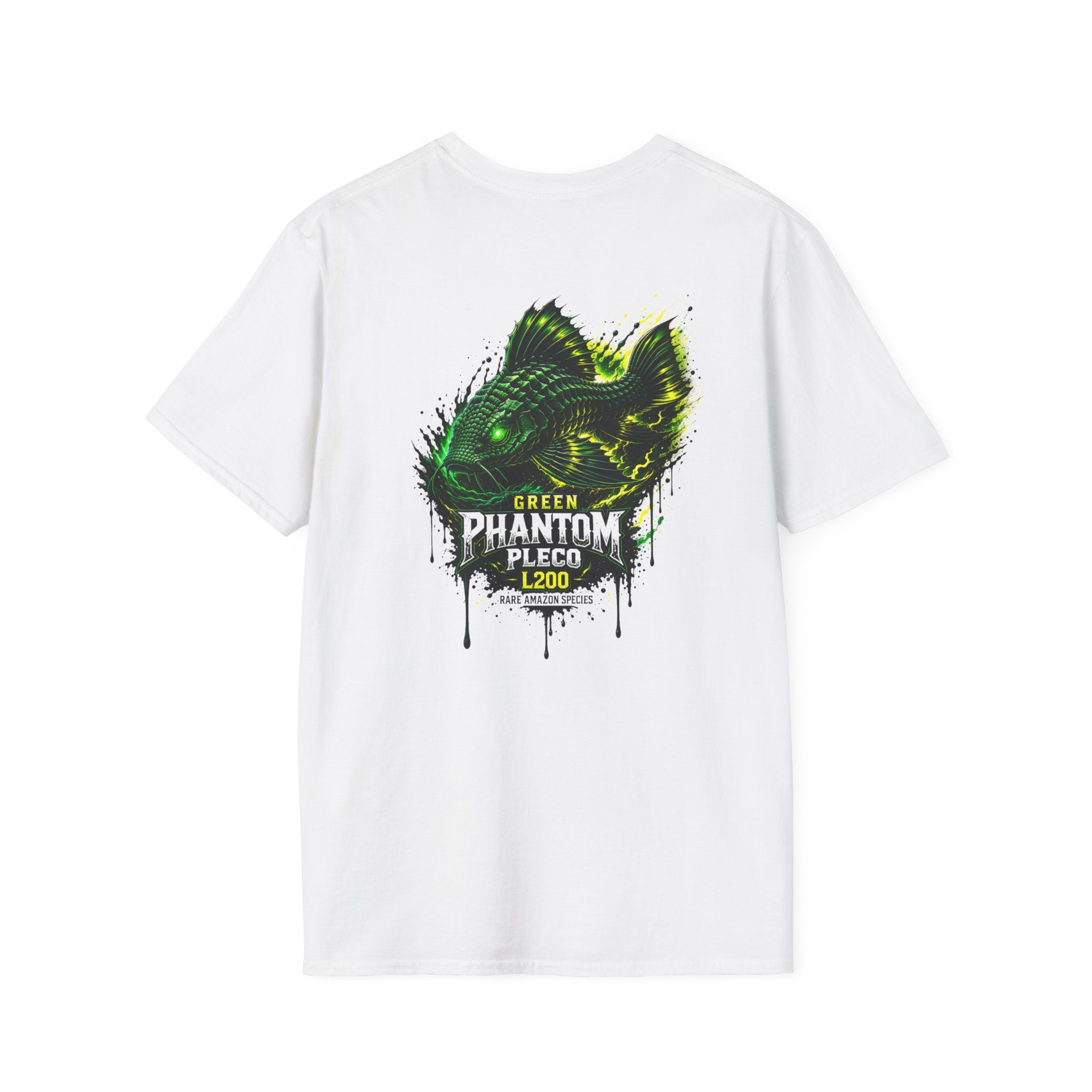 Green Phantom Pleco Tee — Graphic Fish Aquarium Shirt