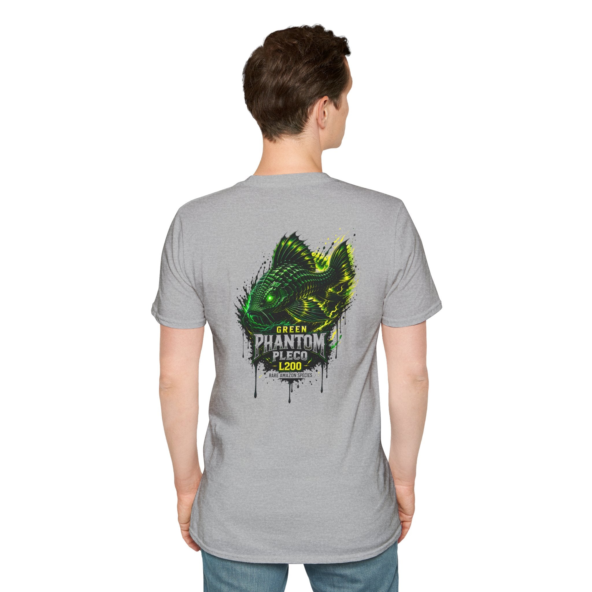 Green Phantom Pleco Tee — Graphic Fish Aquarium Shirt