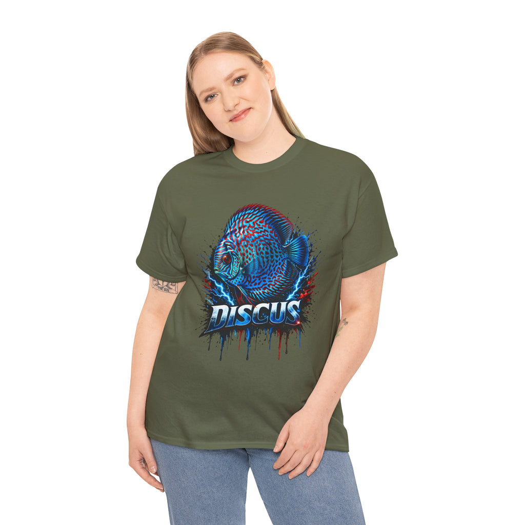 Discus Fish Graphic Tee - Vibrant Aquarium Fish Shirt