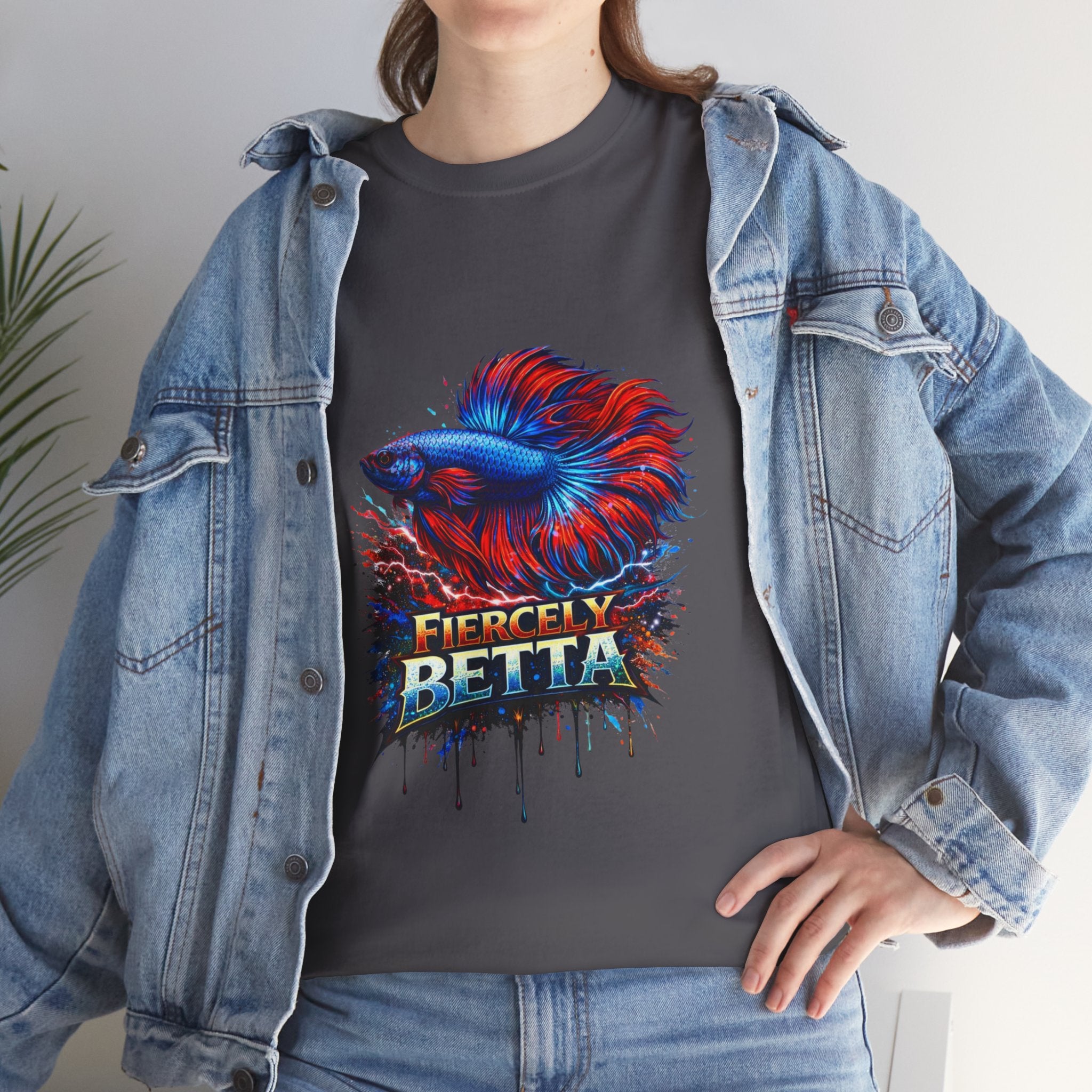 Betta Fish T-Shirt — Fiercely Betta Colorful Aquarium Fish Tee