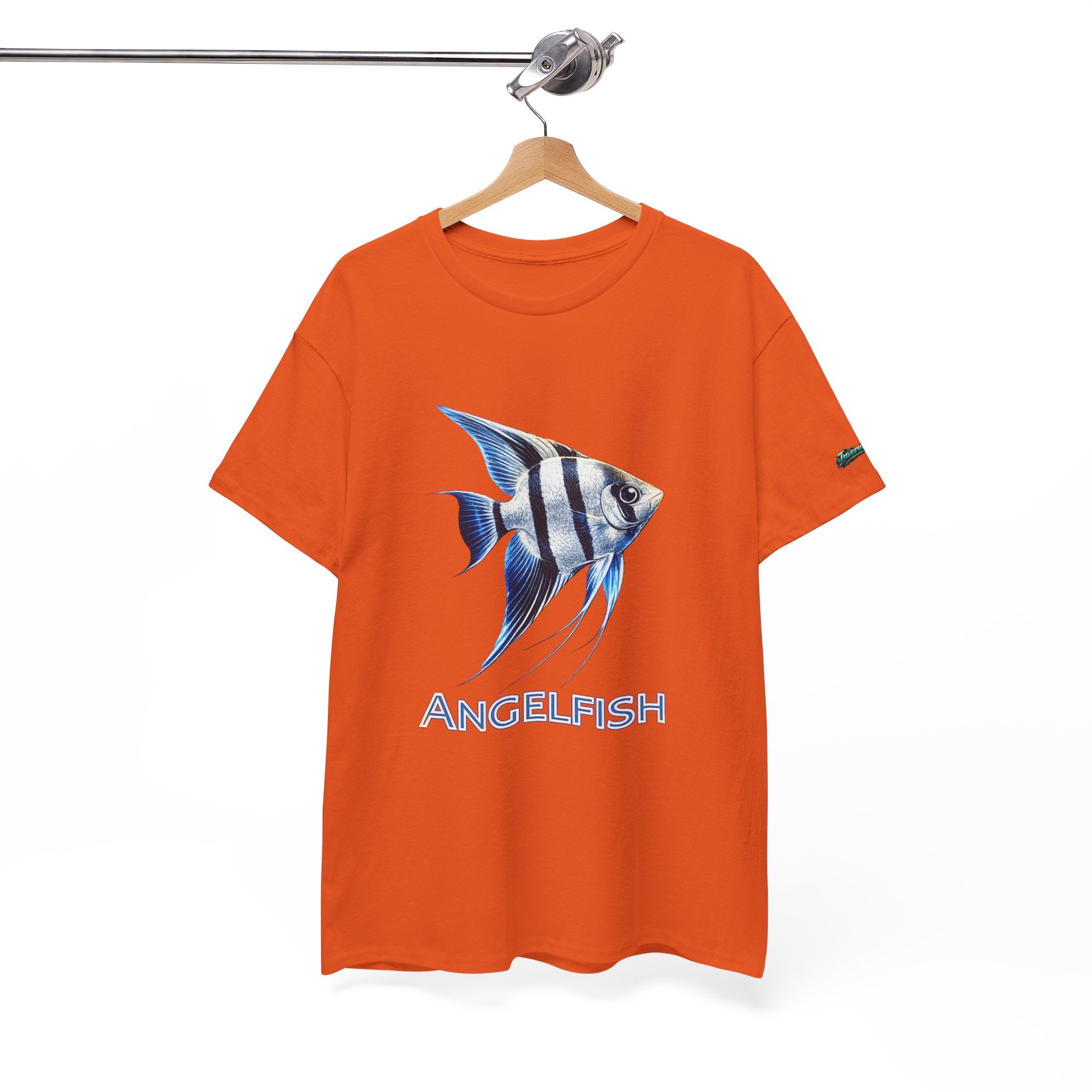 Angelfish Graphic Tee — Blue Tropical Fish Shirt