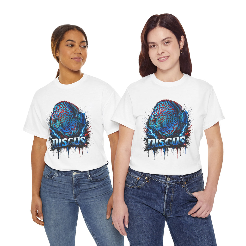 Discus Fish Graphic Tee - Vibrant Aquarium Fish Shirt