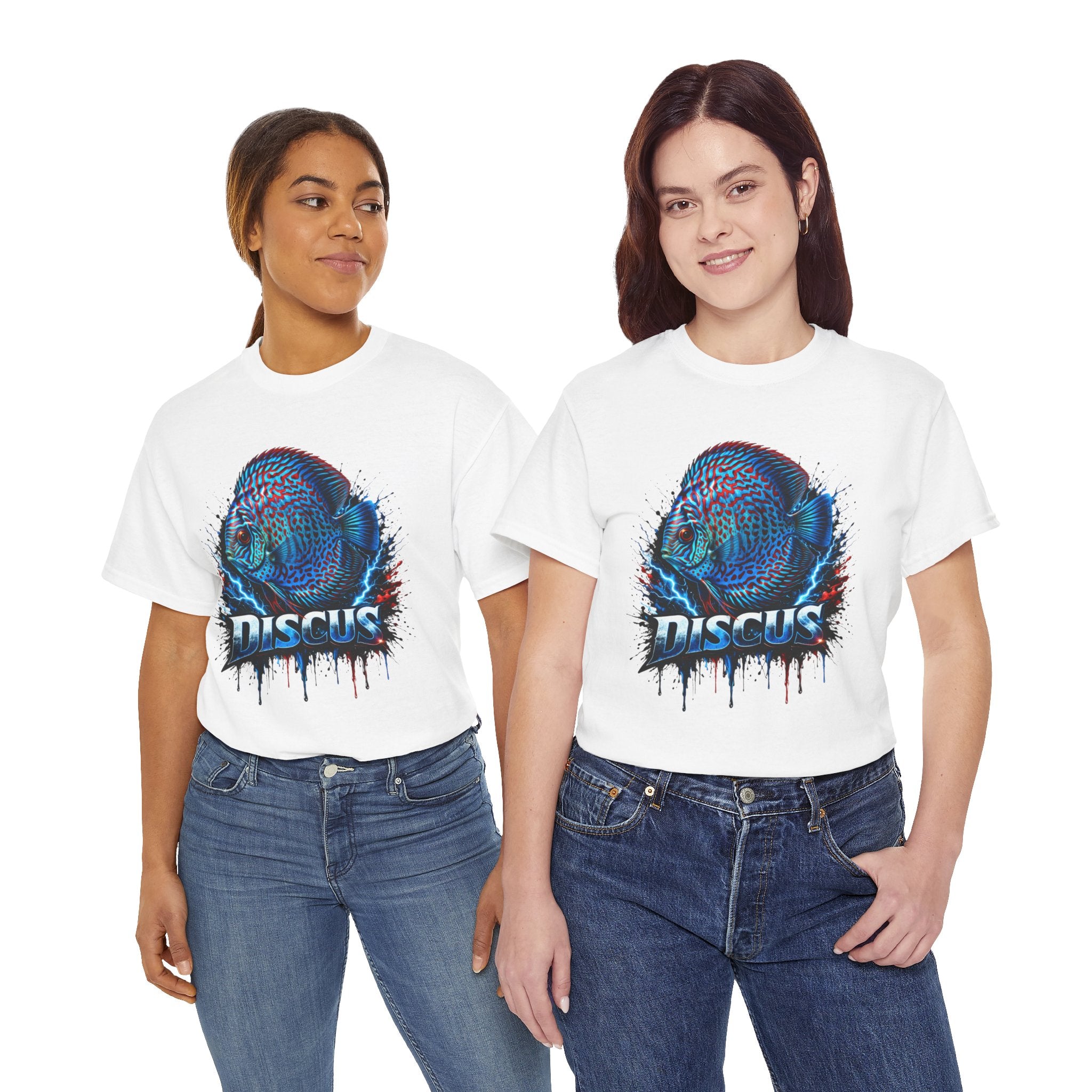 Discus Fish Graphic Tee - Vibrant Aquarium Fish Shirt