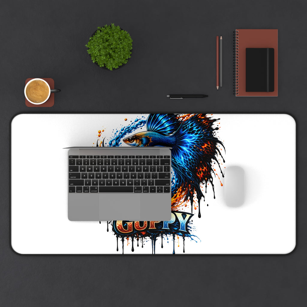 Fire & Ice Guppy – Premium "Infinite Flow" Desk Mat