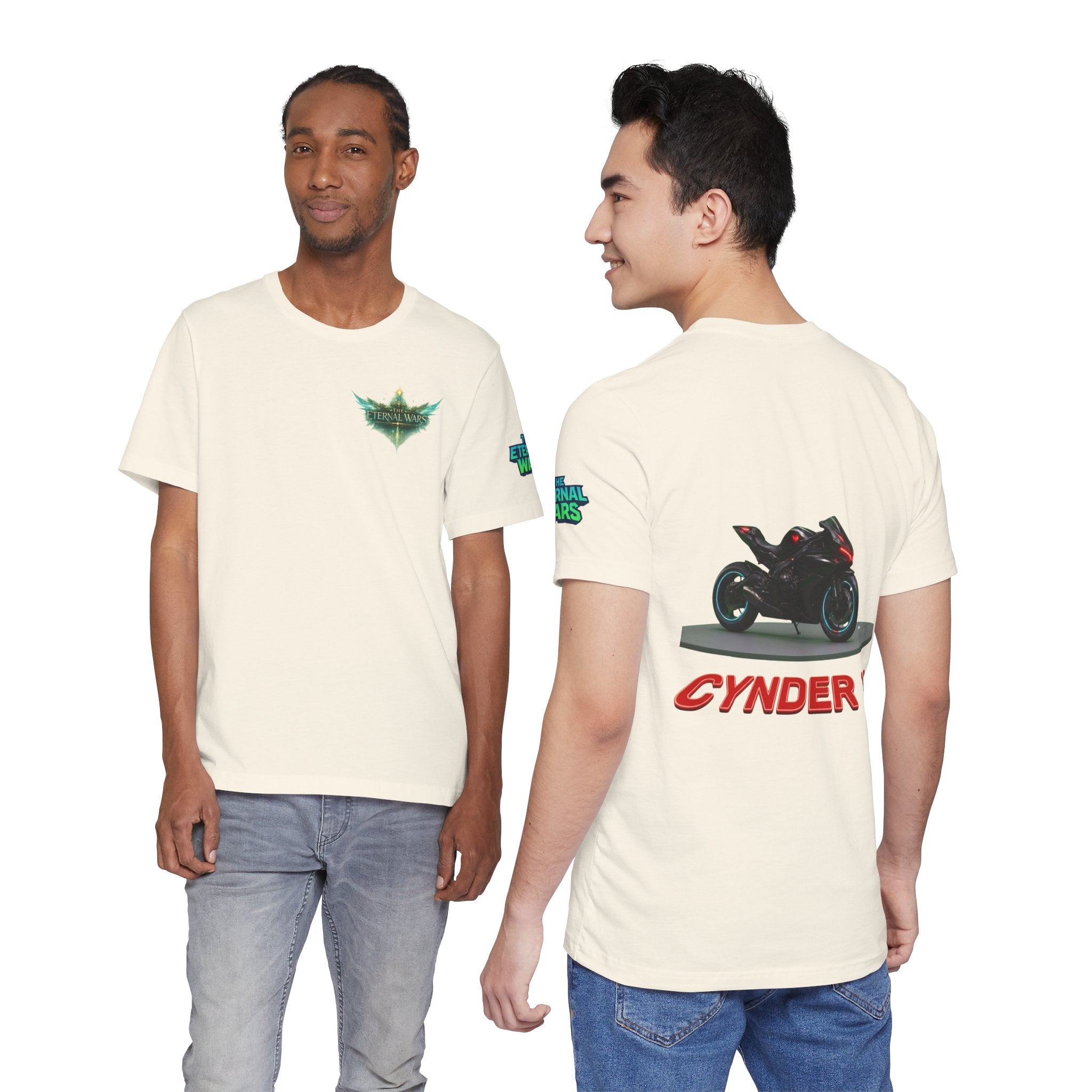 The Eternal Wars Motorcycle Tee — Cynder V Sportbike Graphic Shirt