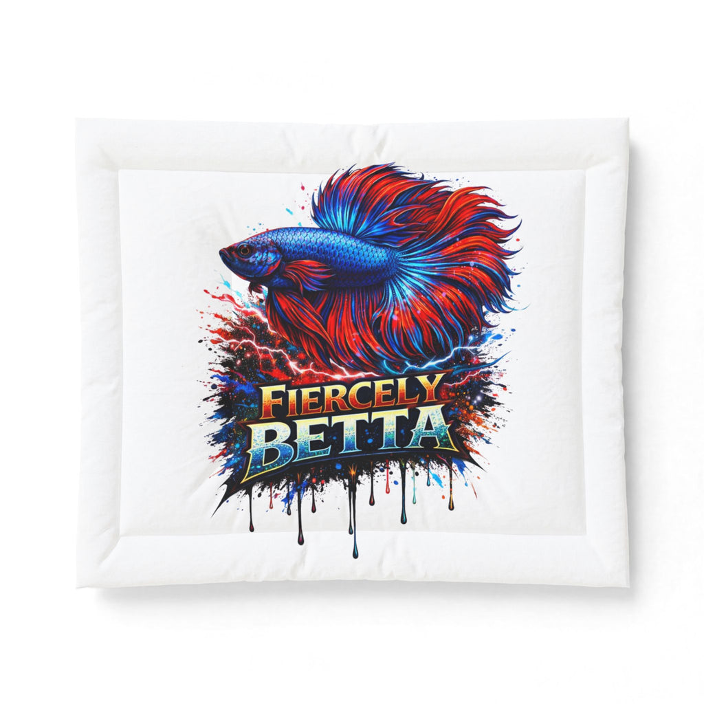 Fiercely Betta Cotton Comforter — Colorful Betta Fish Bedding