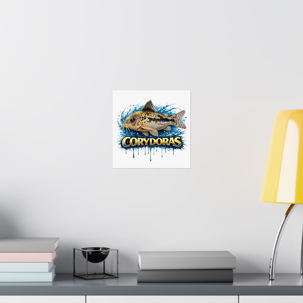Corydoras Fish Matte Poster — Aquarium Lover Wall Art
