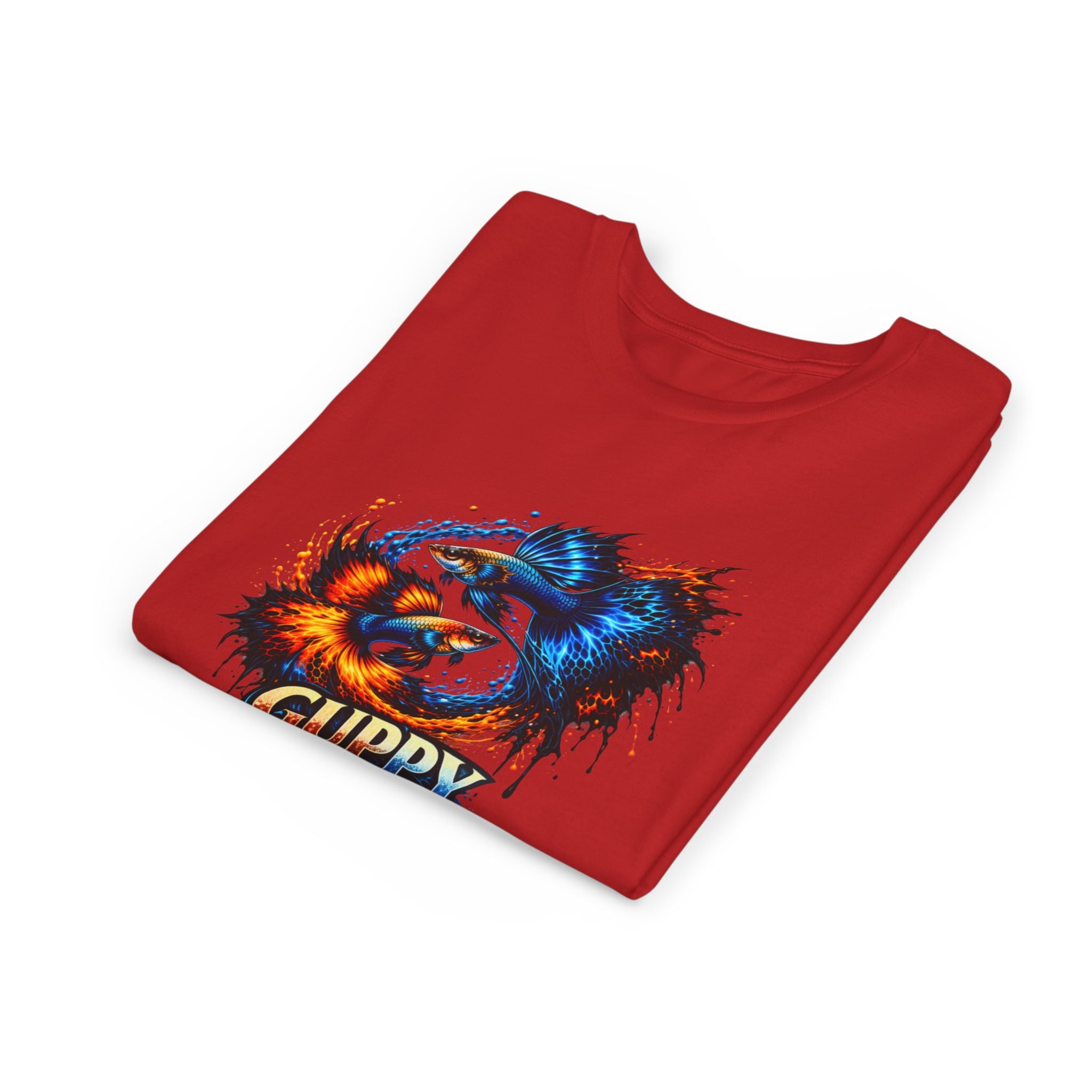 Fire & Ice Guppy – Youth "Neon Flare" Premium Tee