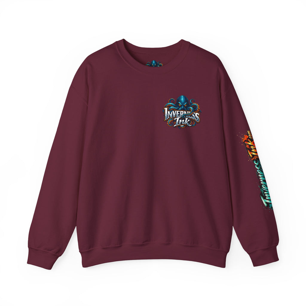 Betta Fish Crewneck Sweatshirt — Colorful Neon Tropical Fish Graphic