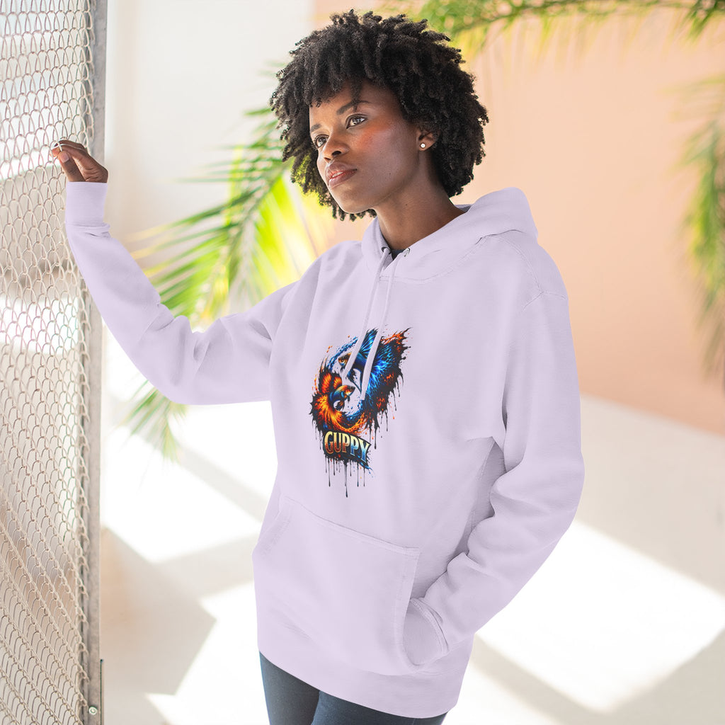 Fire & Ice Guppy – Premium Three-Panel Fleece Hoodie