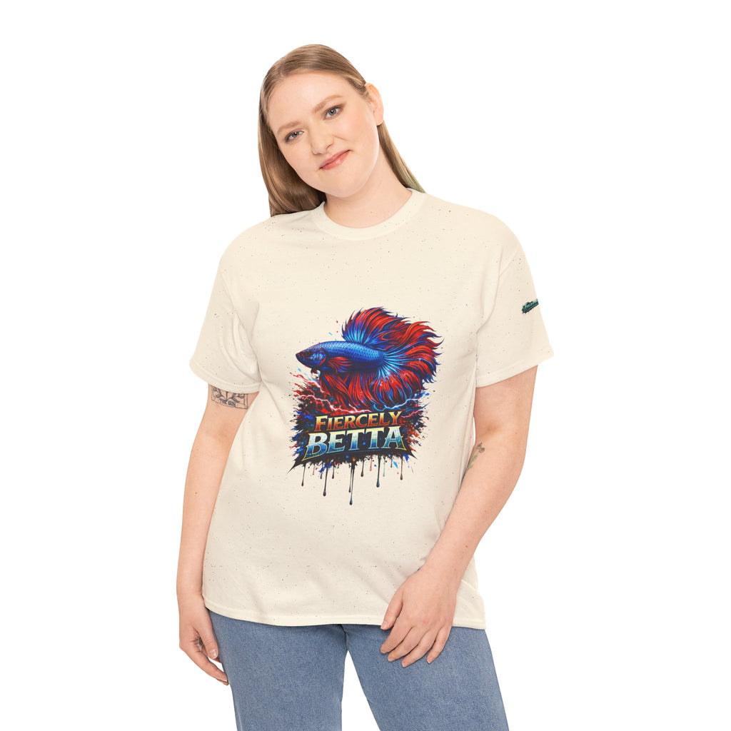 Betta Fish T-Shirt — Fiercely Betta Colorful Aquarium Fish Tee