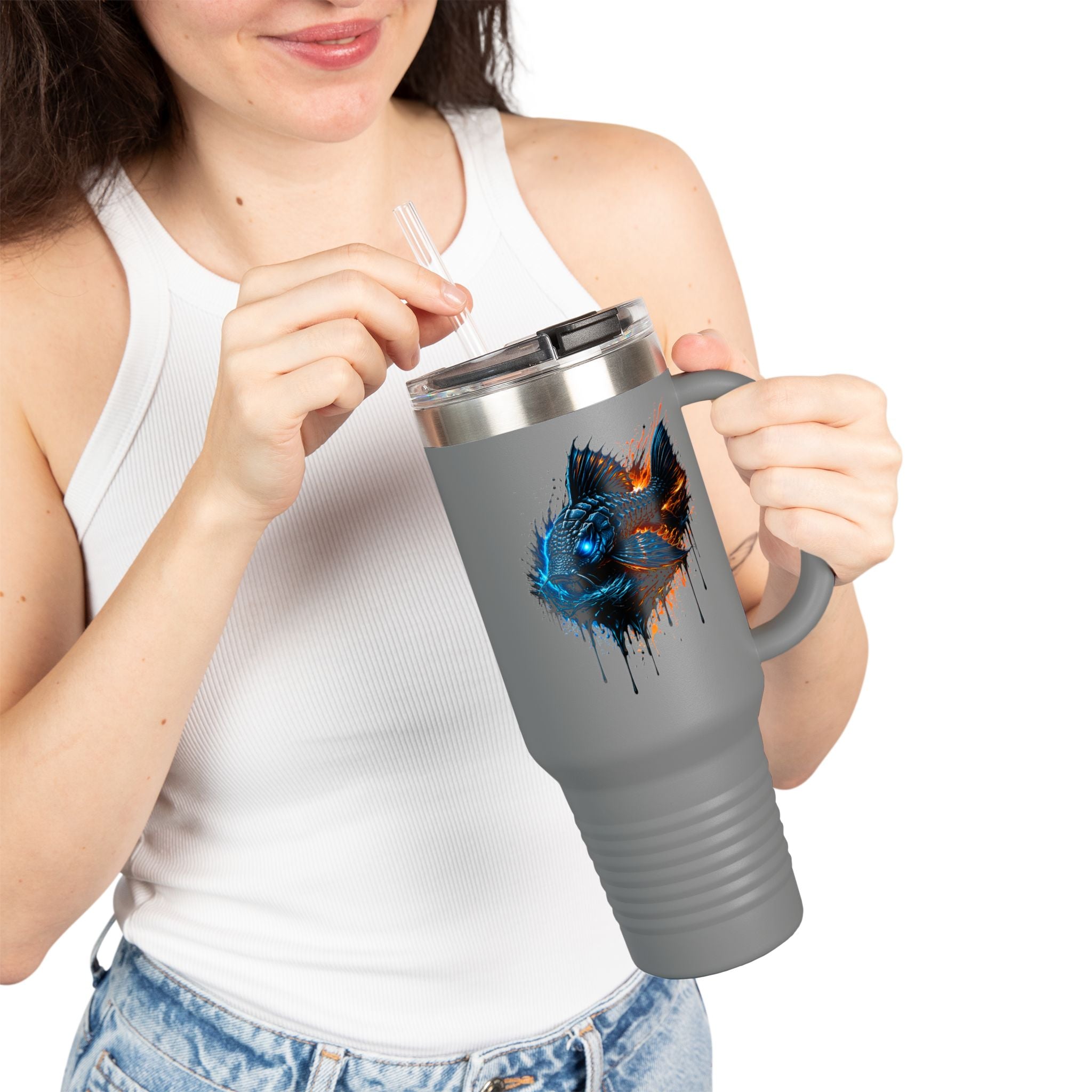 Armored Pleco – 40oz Premium Insulated Travel Mug L-185