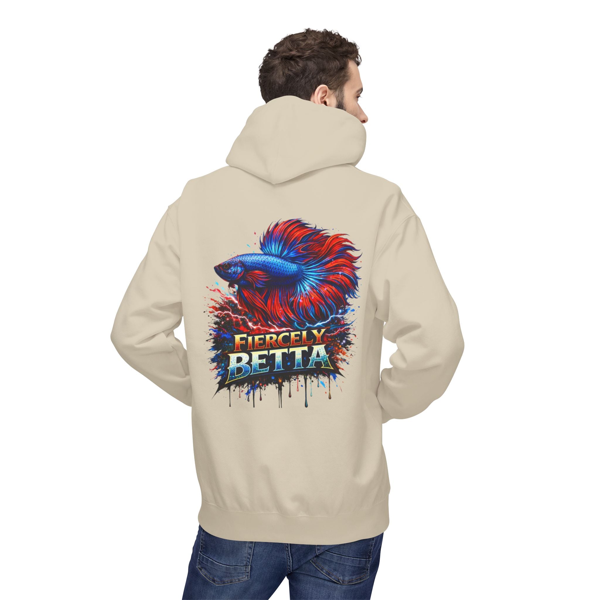 Fiercely Betta Hoodie – Colorful Betta Fish Graphic Pullover