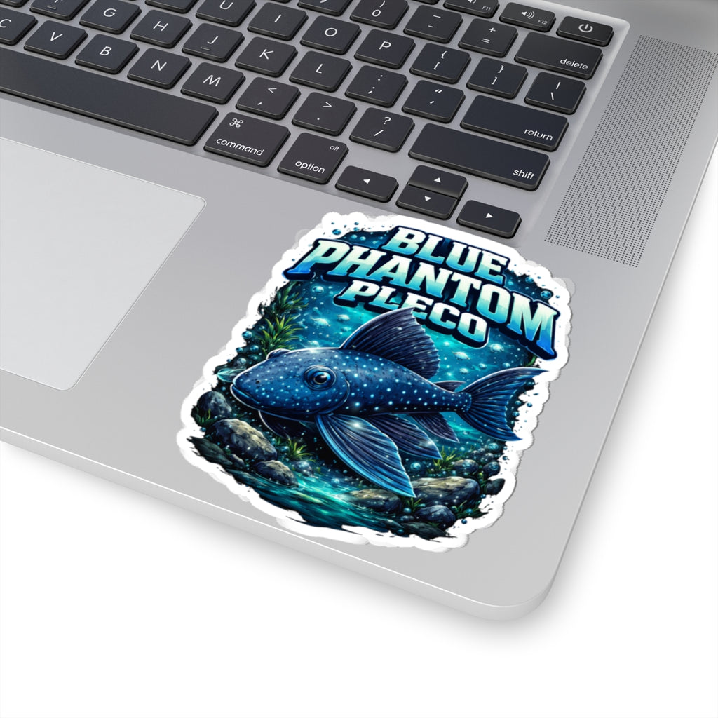 Blue Phantom Pleco Sticker — Aquarium Fish Decal