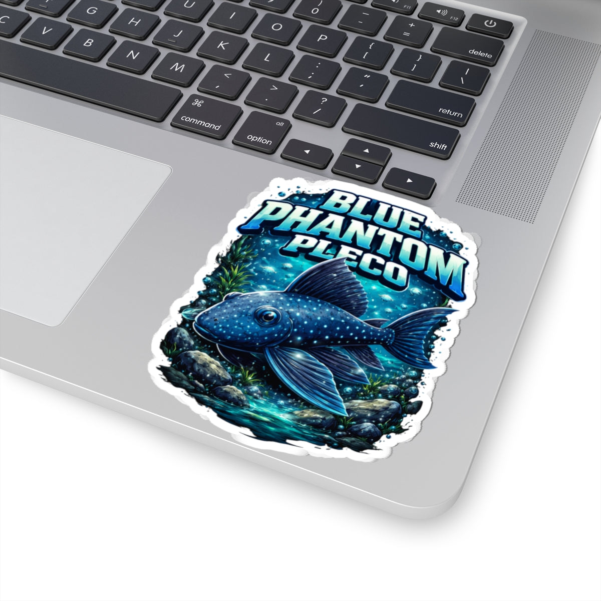 Blue Phantom Pleco Sticker — Aquarium Fish Decal
