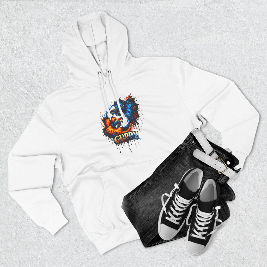 Fire & Ice Guppy – Premium Three-Panel Fleece Hoodie