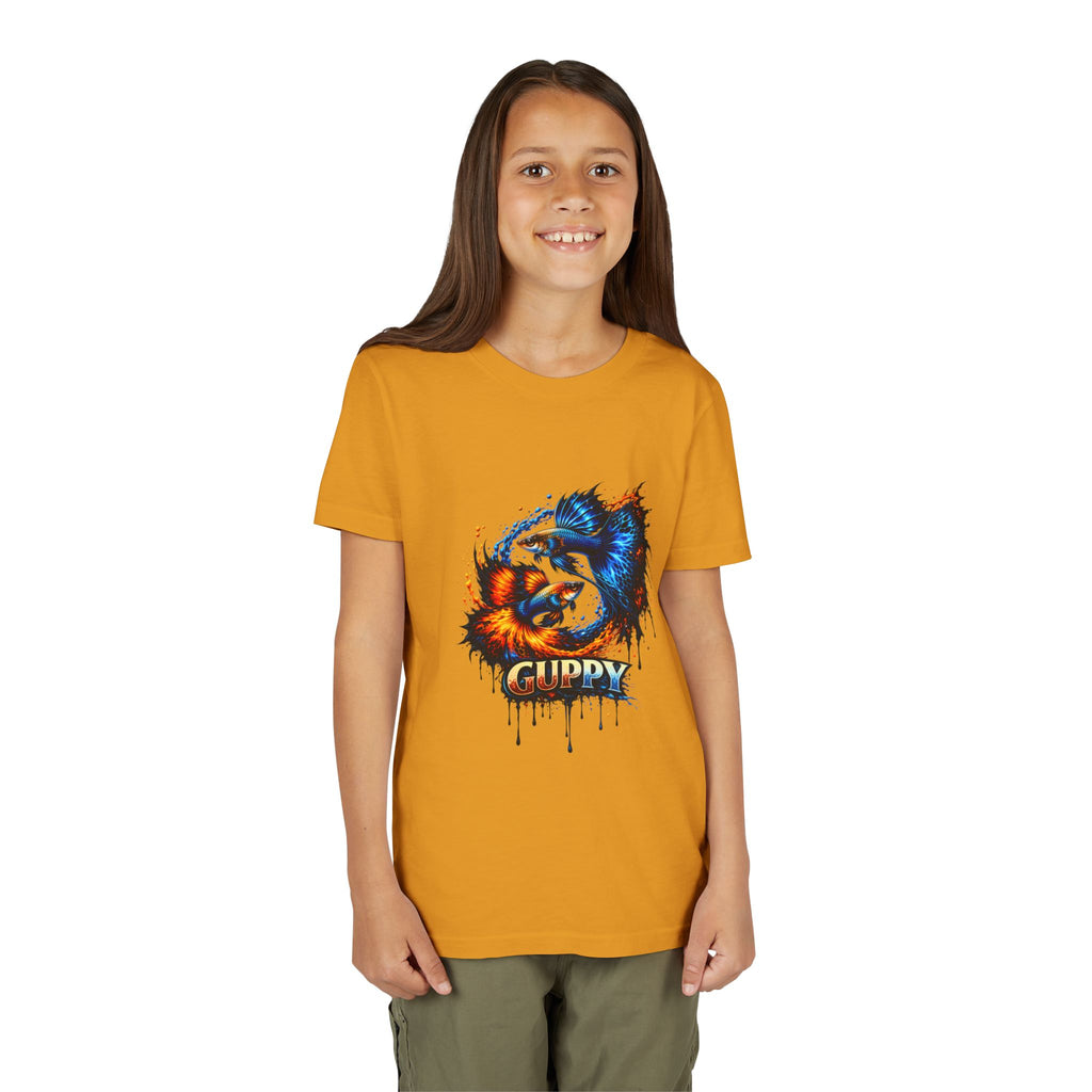 Fire & Ice Guppy – Youth "Neon Flare" Premium Tee