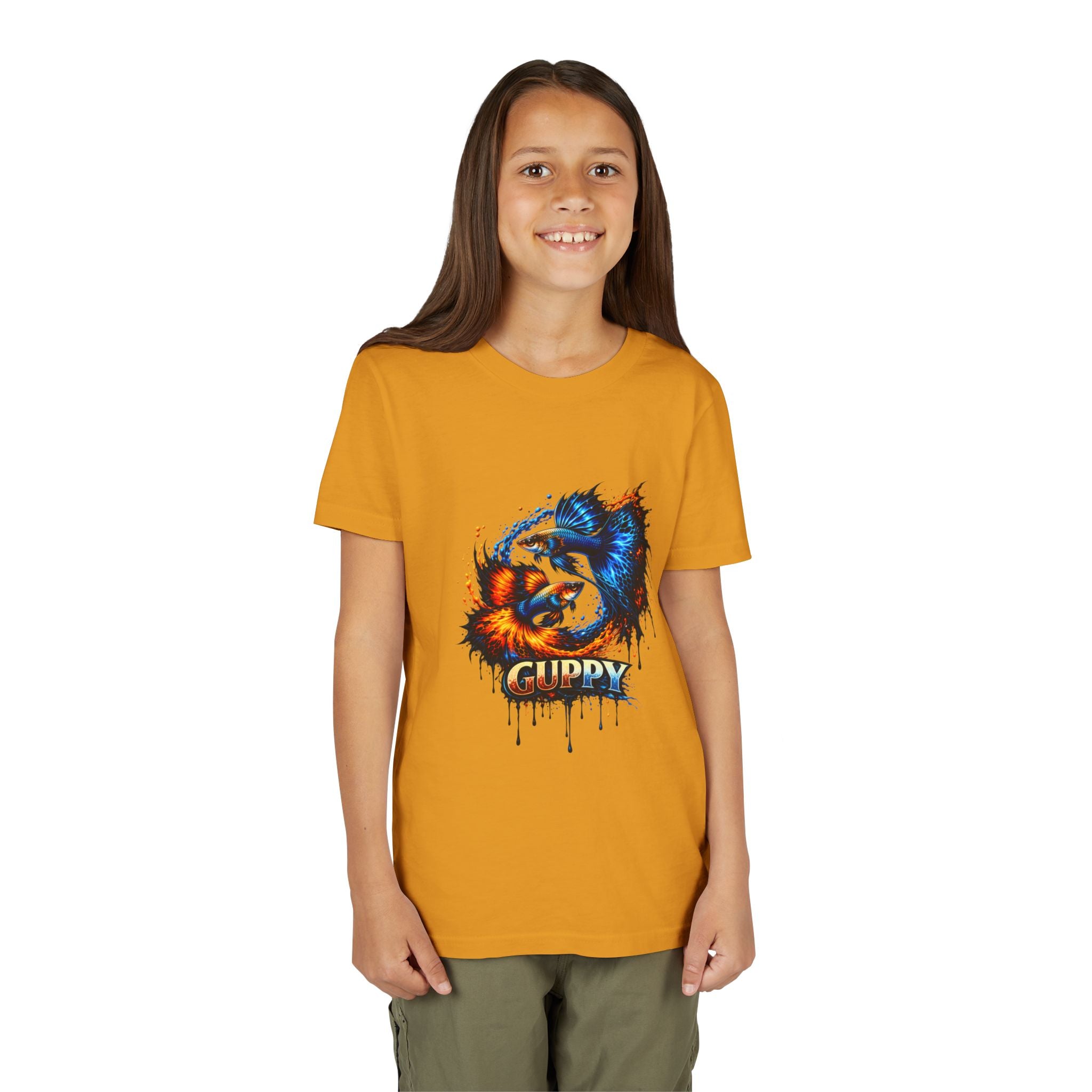 Fire & Ice Guppy – Youth "Neon Flare" Premium Tee