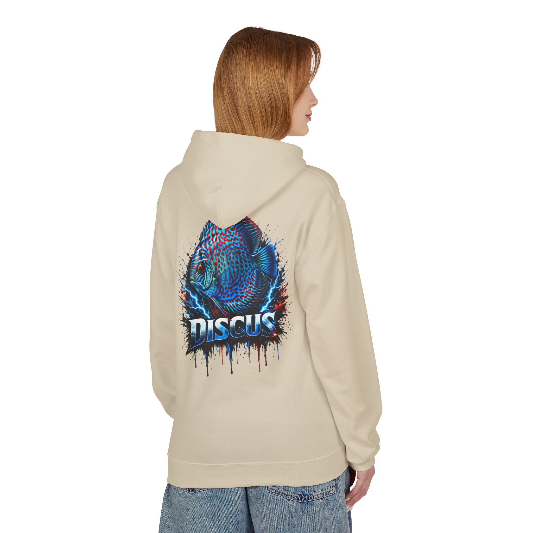 Discus Fish Hoodie — Vibrant Aquarium Graphic Pullover