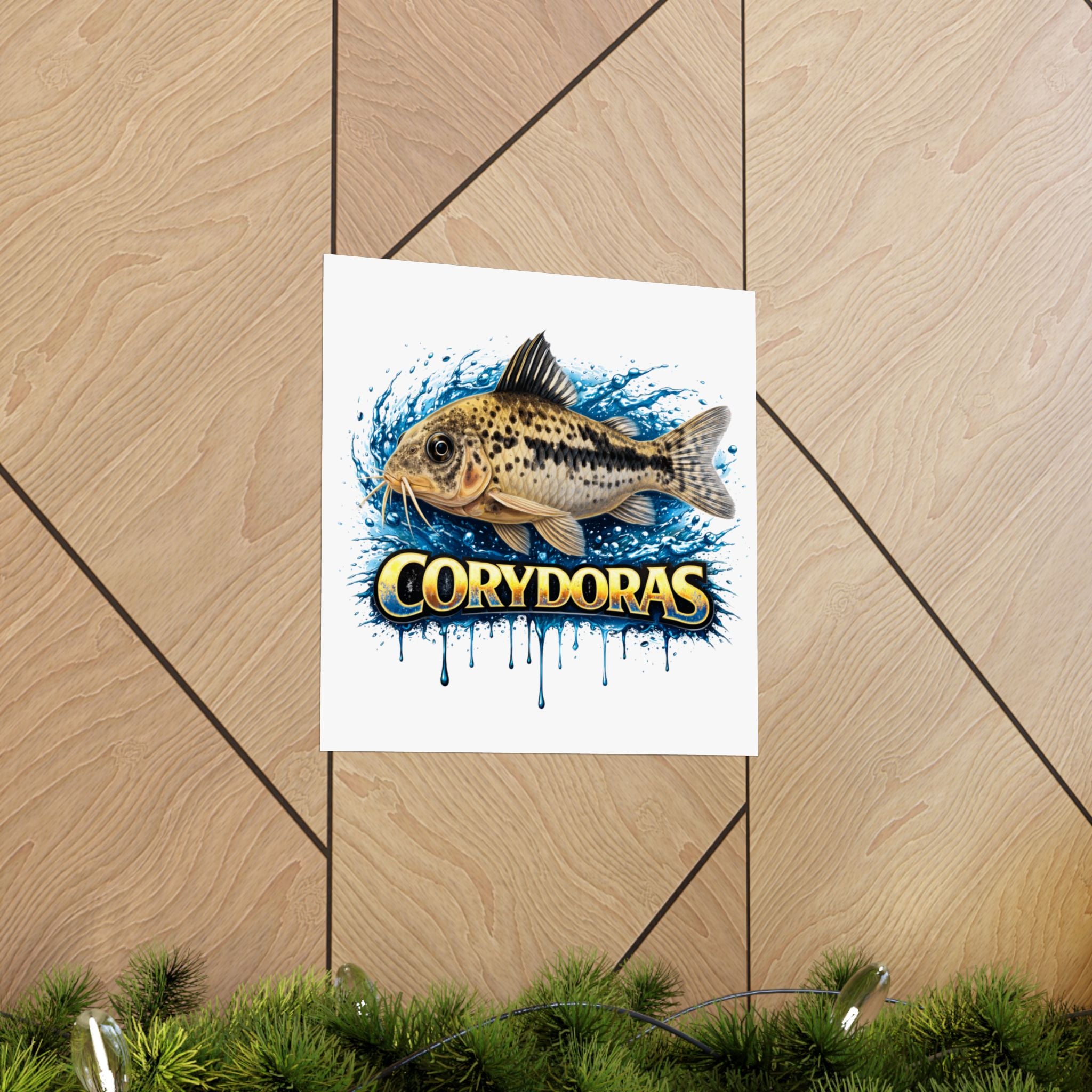 Corydoras Fish Matte Poster — Aquarium Lover Wall Art