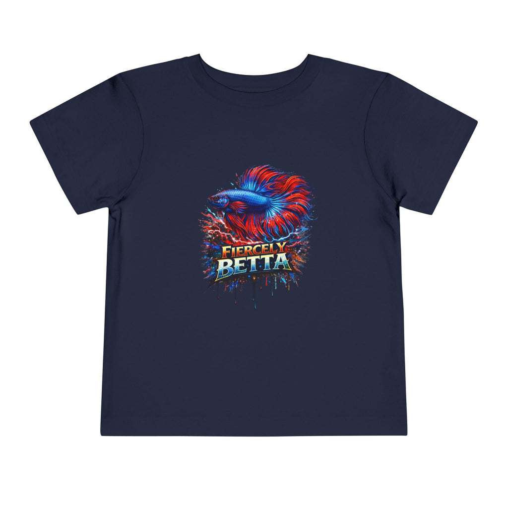 Toddler Tee - 'Fierce Betta' Colorful Betta Fish Graphic Shirt for Kids