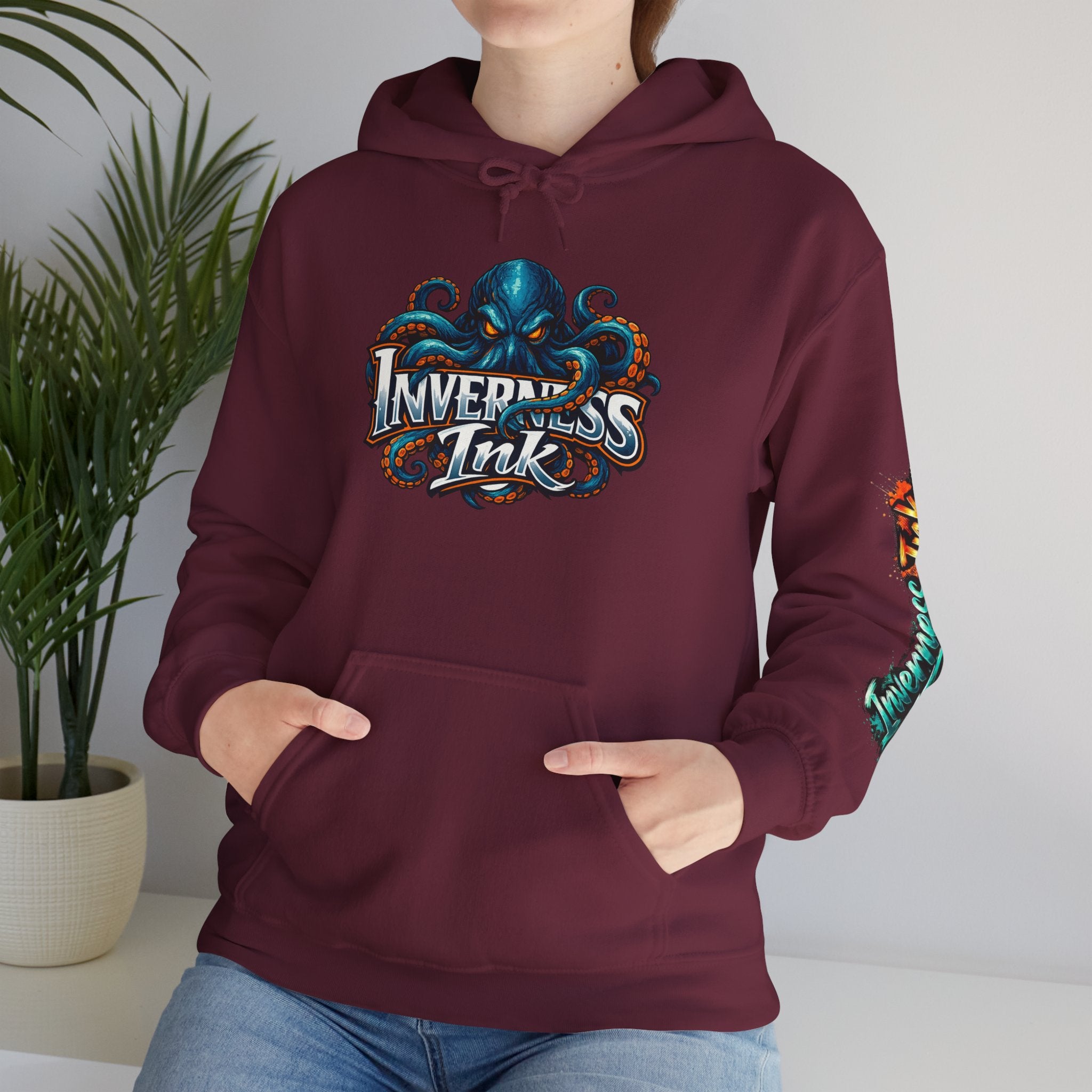 Electric Paint Betta — Artisan Series Hoodie — Inverness Ink Graphic Pullover