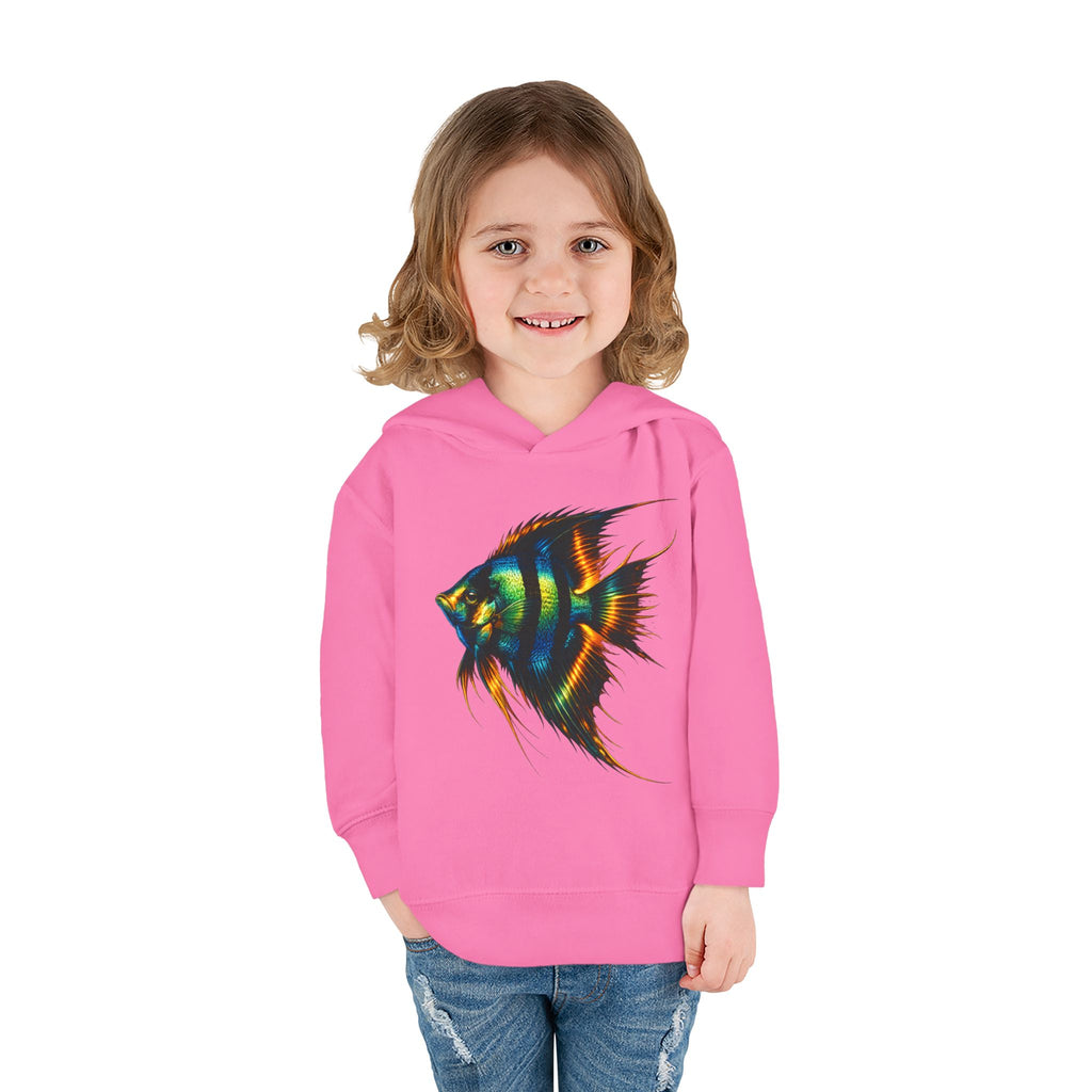 Toddler Hoodie with Colorful Angelfish Graphic