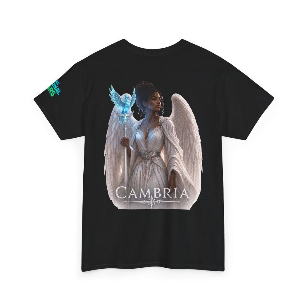 The Eternal Wars Graphic Tee – "Cambria" Winged Warrior Shirt