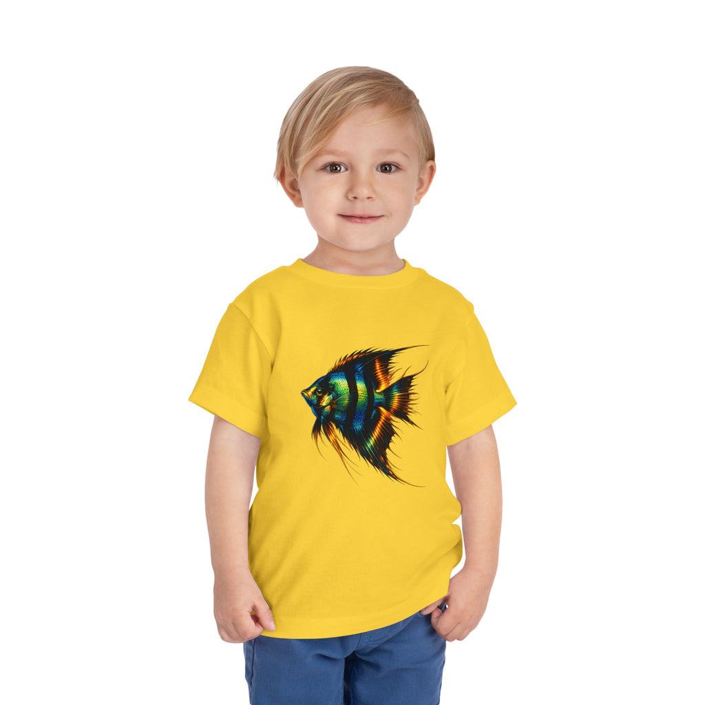 Toddler Tee - Colorful Aquarium Angelfish Graphic Shirt