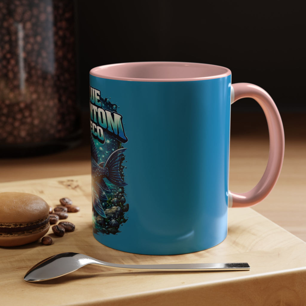 Blue Phantom Pleco Accent Coffee Mug – Aquarium Fish Lover Gift (11/15oz)