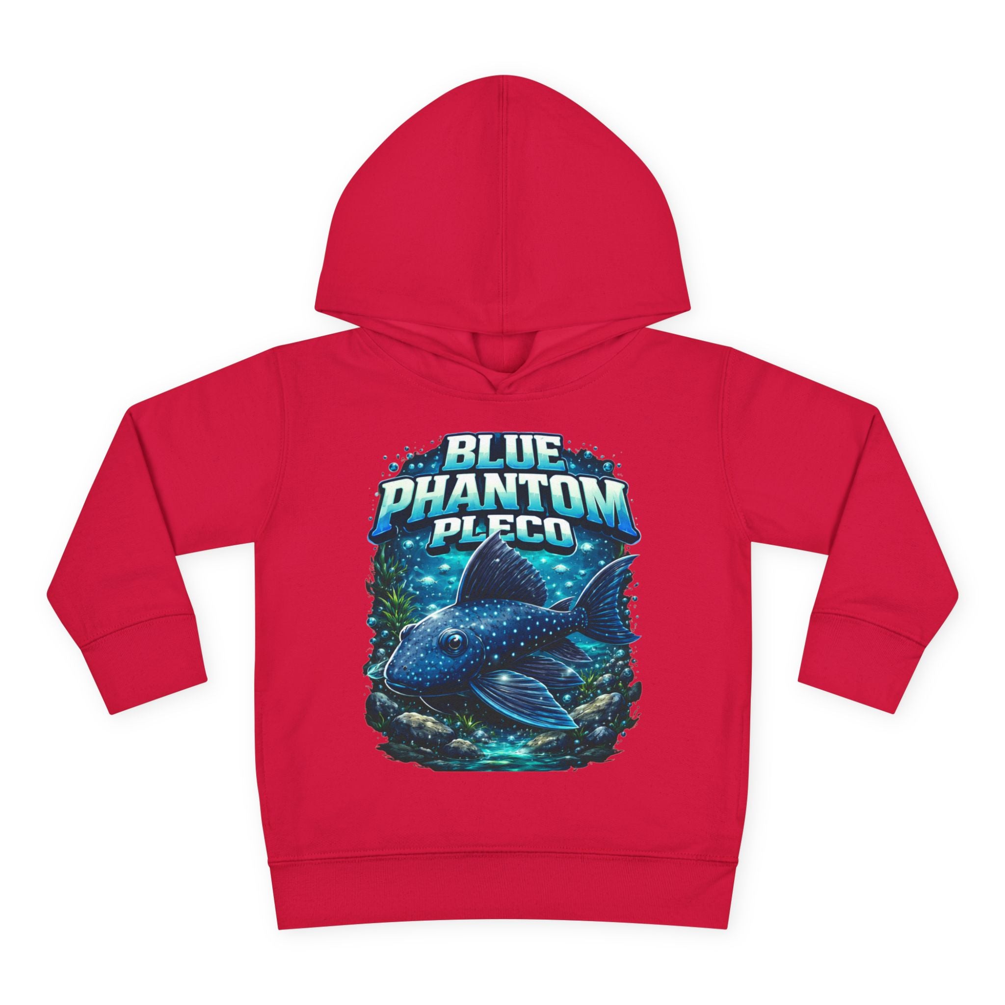 Toddler Hoodie — 'Blue Phantom Pleco' Cute Aquarium Fish Pullover