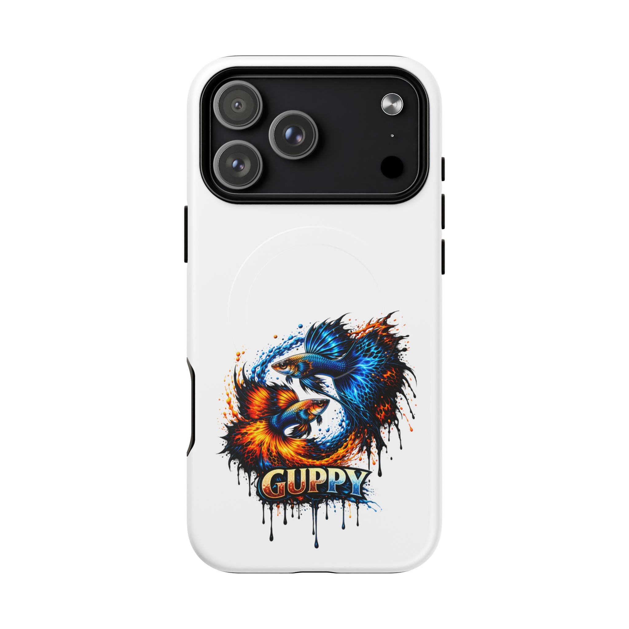 Fire & Ice Guppy – "Neon Flare" Magnetic Impact Case