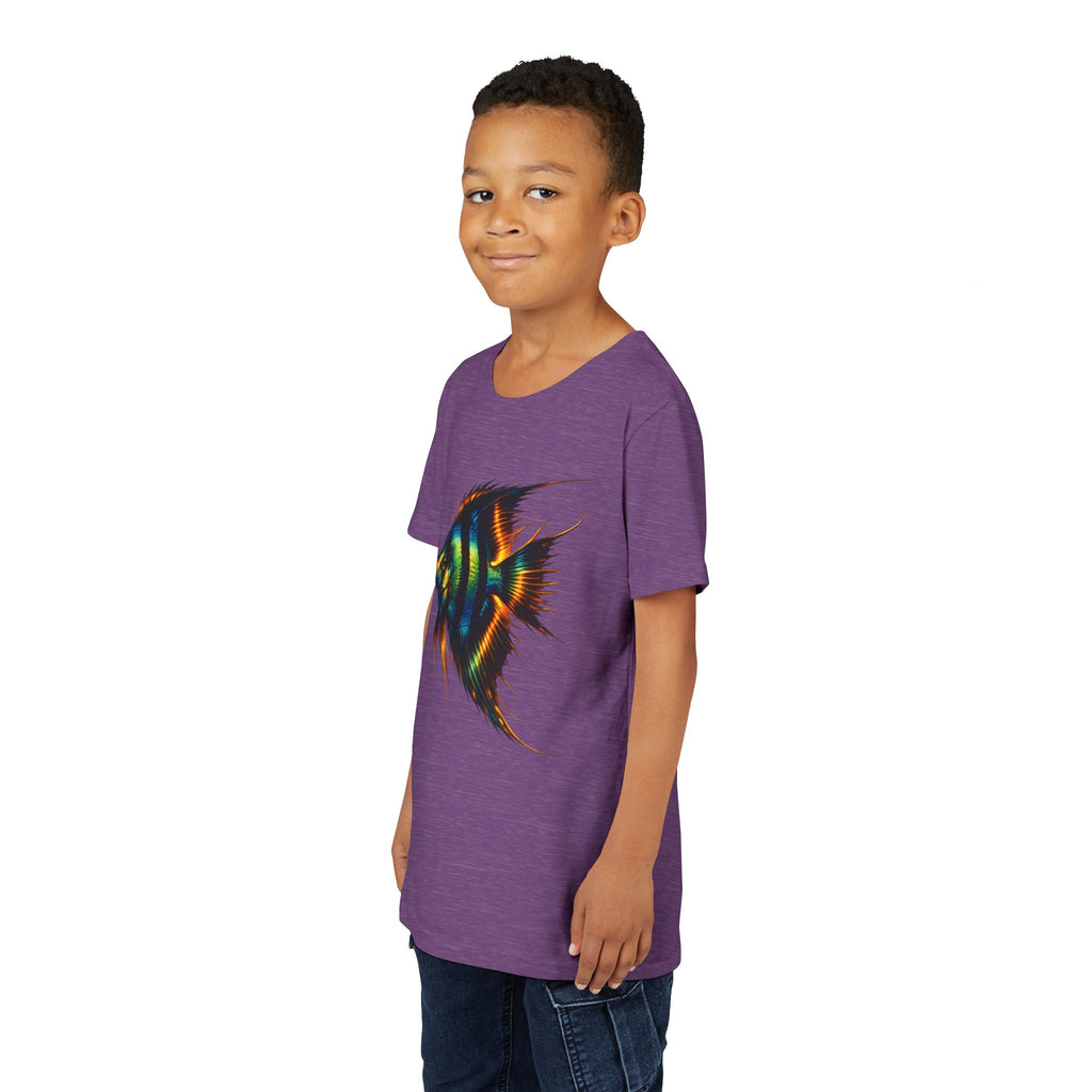 Angelfish Youth Tee – Colorful Aquarium Fish Graphic Shirt for Kids