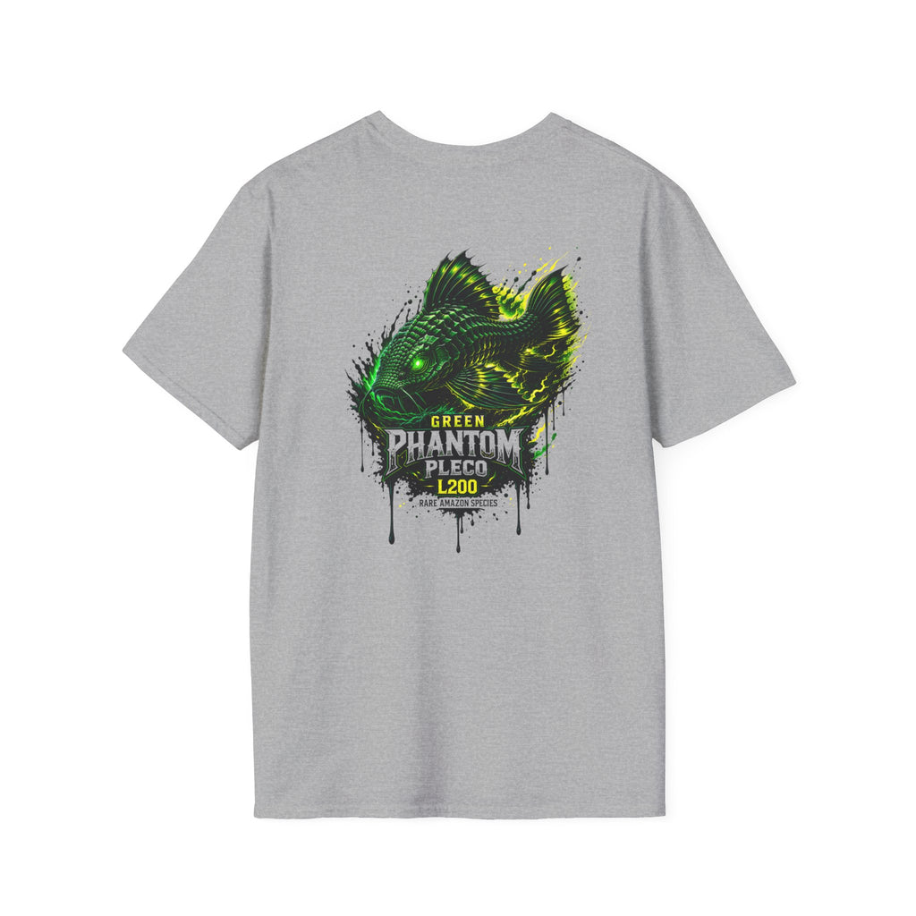 Green Phantom Pleco Tee — Graphic Fish Aquarium Shirt