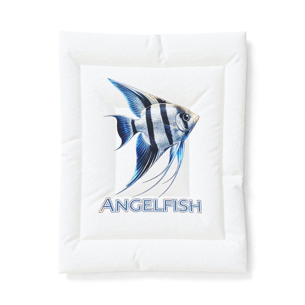 Angelfish Cotton Comforter – Coastal Blue Fish Bedding