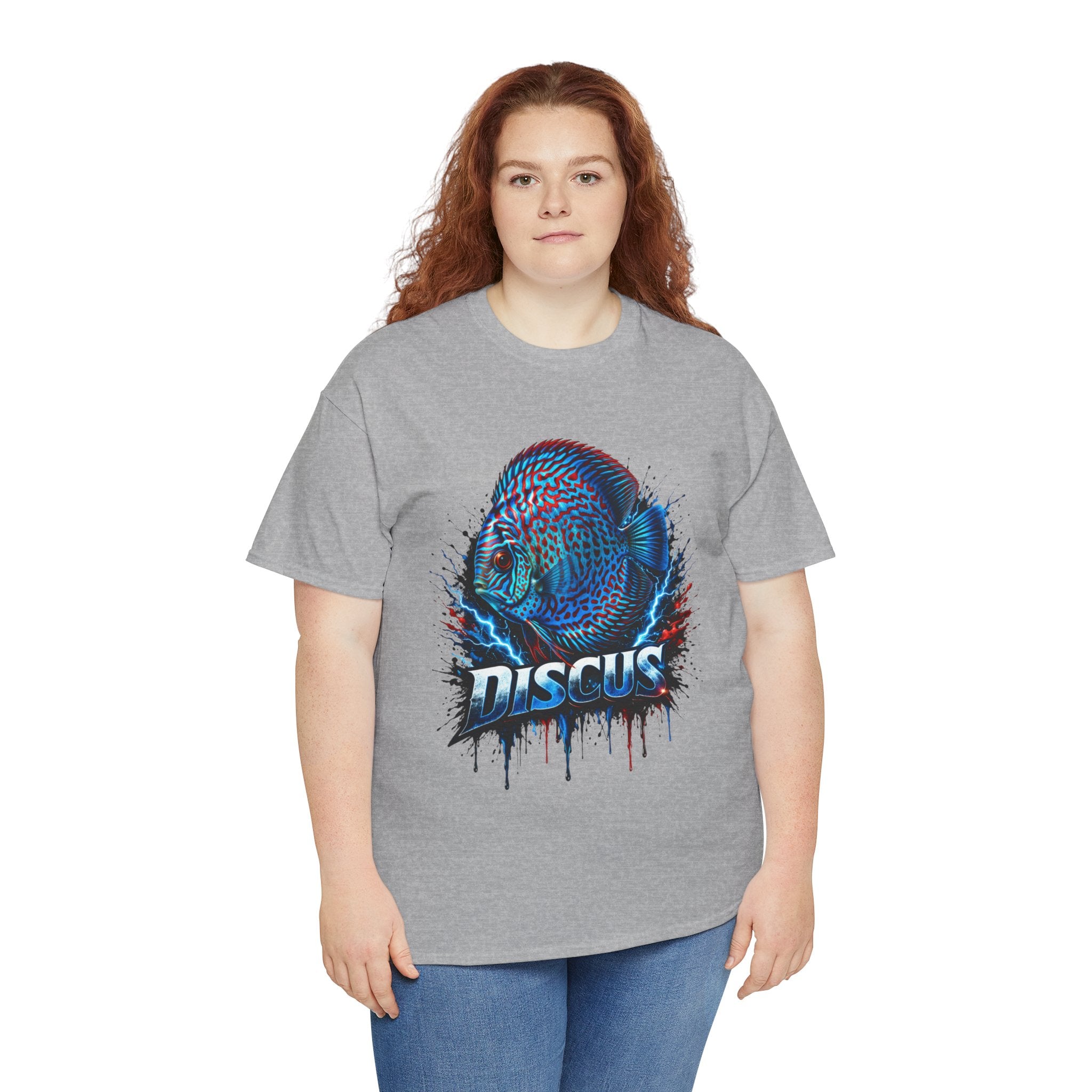 Discus Fish Graphic Tee - Vibrant Aquarium Fish Shirt