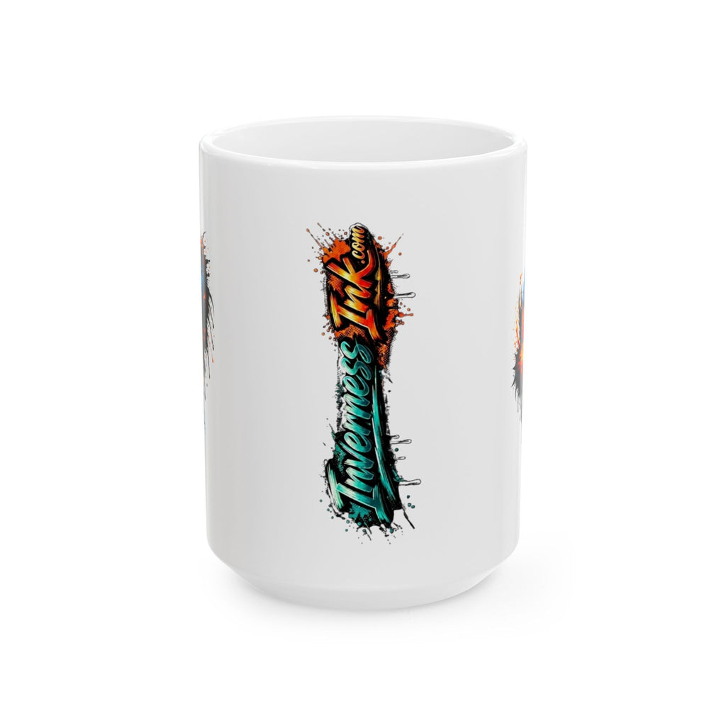 Fire & Ice Guppy – "Neon Flare" Glossy Ceramic Mug (11oz, 15oz)