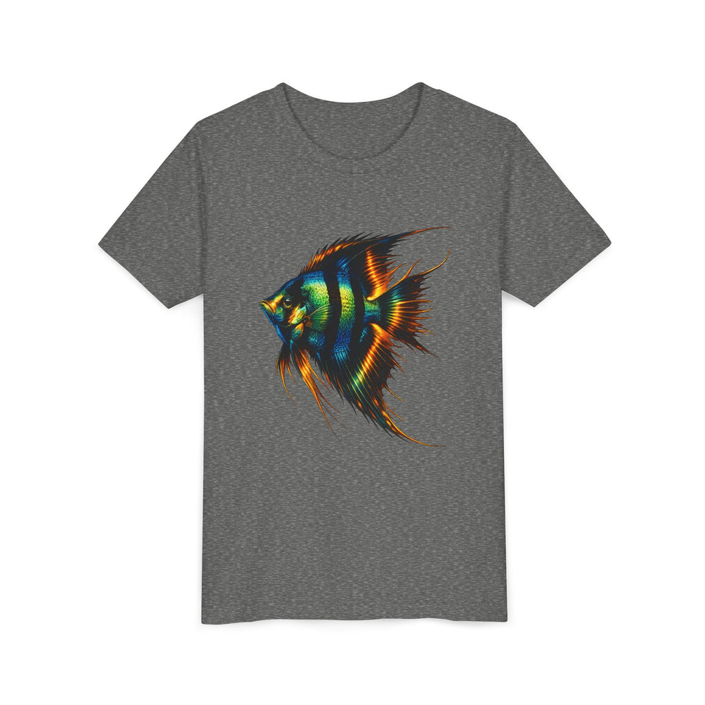 Angelfish Youth Tee – Colorful Aquarium Fish Graphic Shirt for Kids