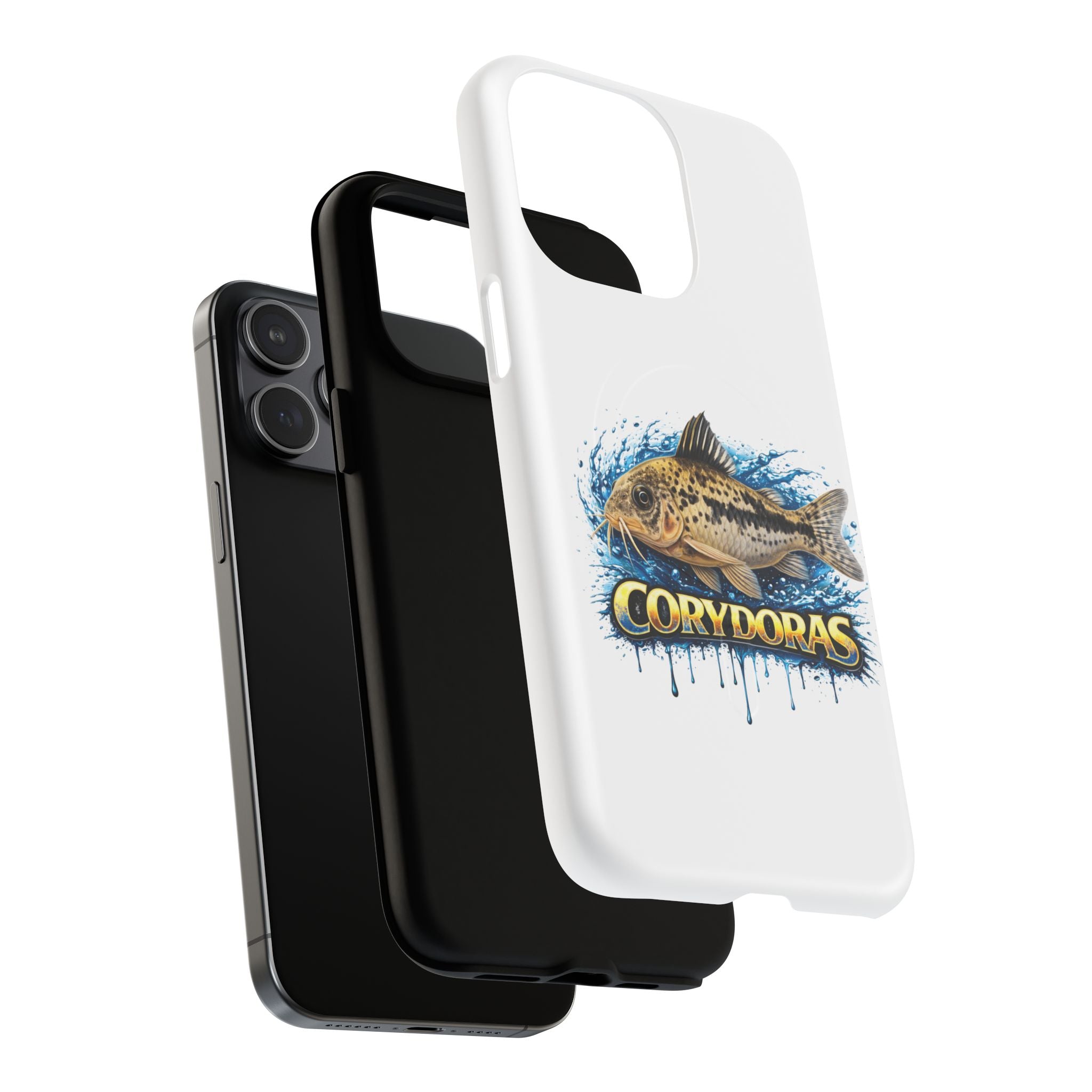 Corydoras Tough Magnetic Phone Case — Protective Fish Aquarium Design