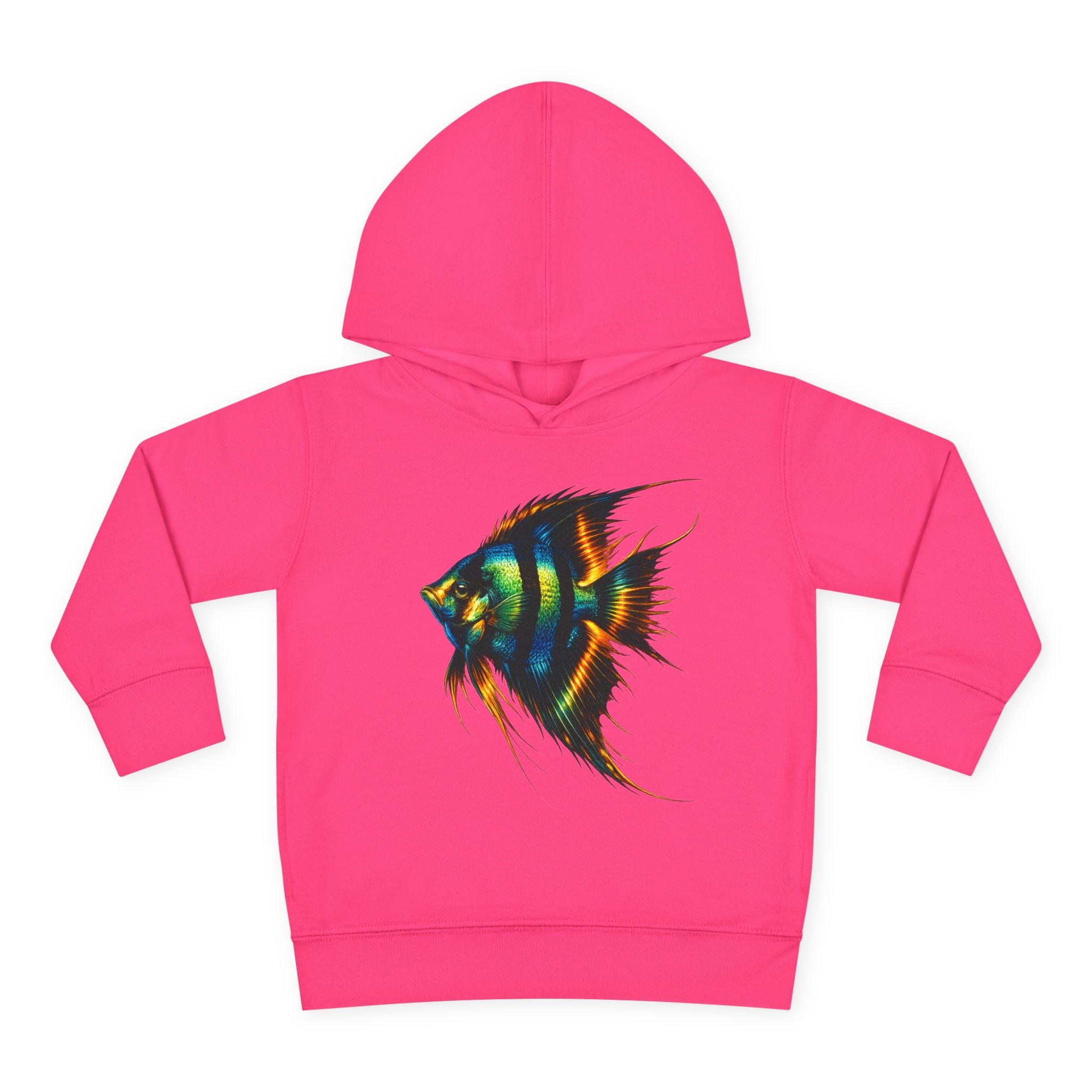 Toddler Hoodie with Colorful Angelfish Graphic