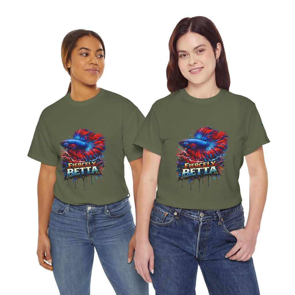 Betta Fish T-Shirt — Fiercely Betta Colorful Aquarium Fish Tee