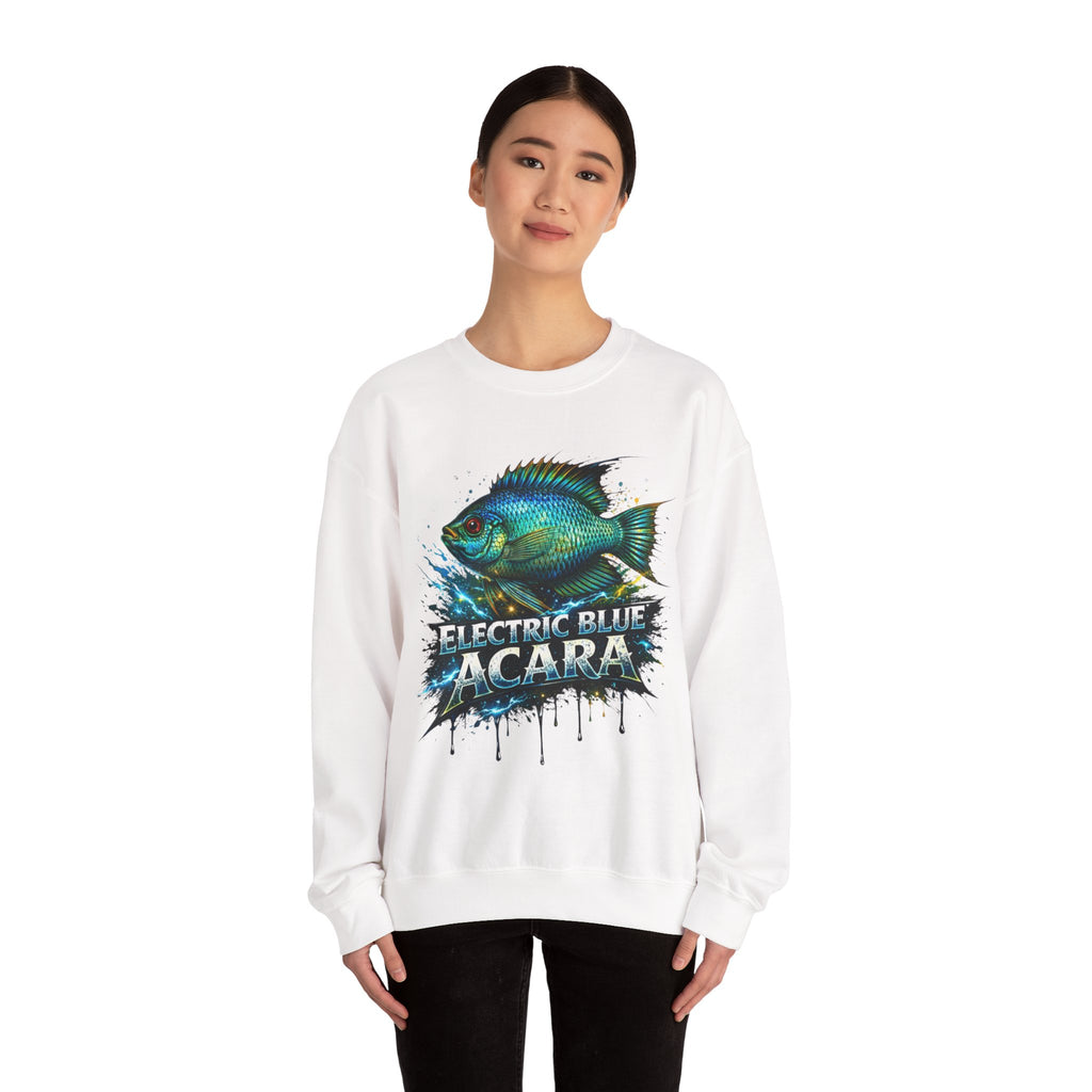 Electric Blue Acara – Heavy Blend™ Crewneck Sweatshirt