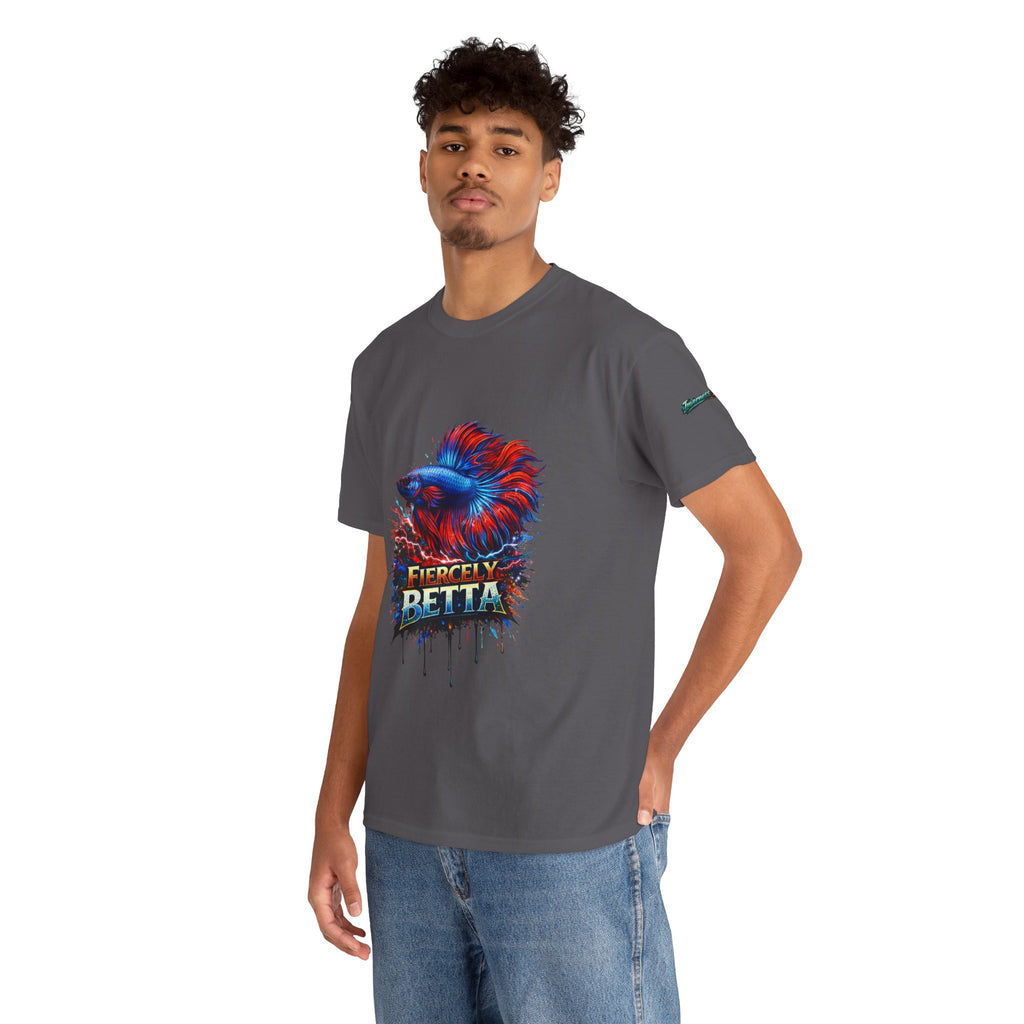 Betta Fish T-Shirt — Fiercely Betta Colorful Aquarium Fish Tee