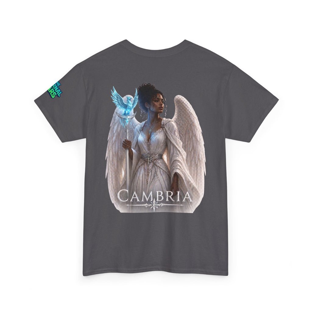 The Eternal Wars Graphic Tee – "Cambria" Winged Warrior Shirt