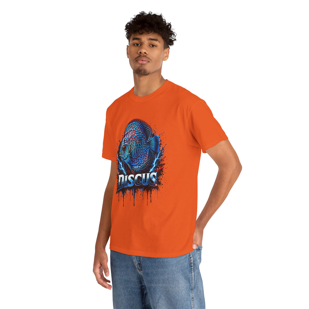 Discus Fish Graphic Tee - Vibrant Aquarium Fish Shirt